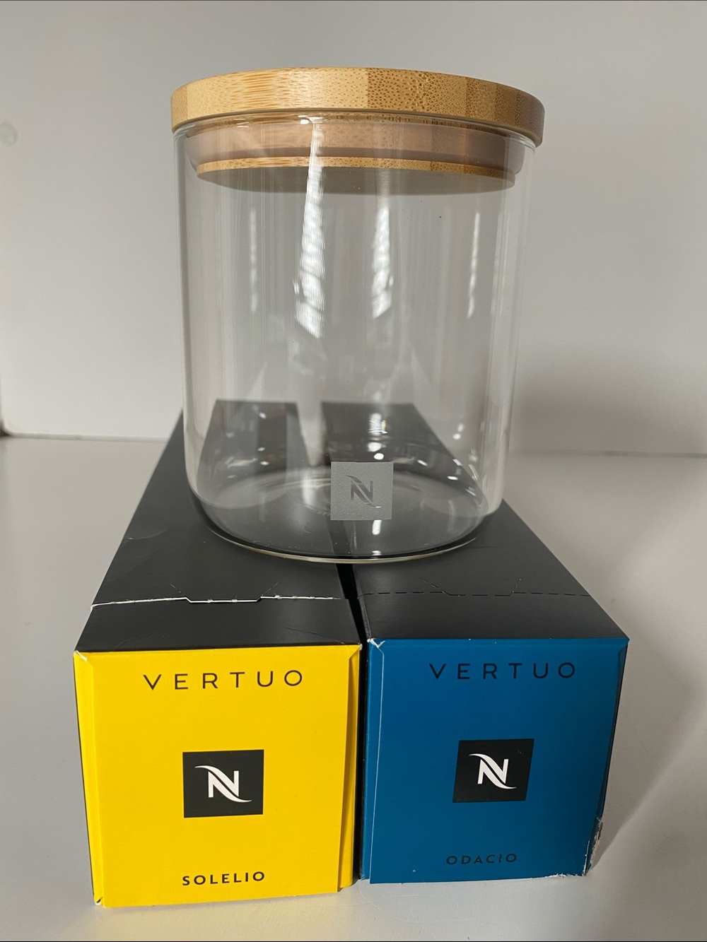 Nespresso Vertuo Solelio, Odacio Pods with Clear Pod Display